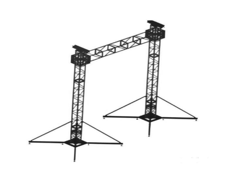 LED Screen Ground Supports 4x6m span and load capacity up to 800 kg